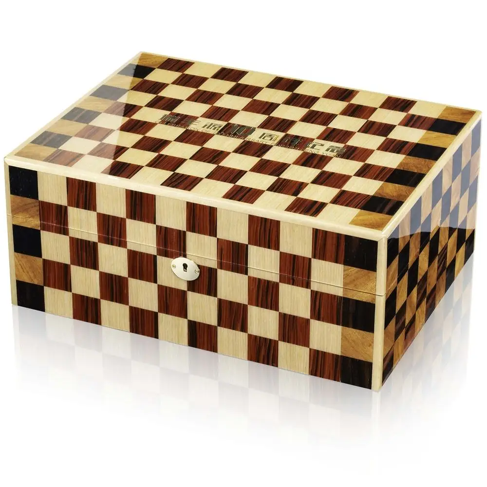 New Design high gloss piano lacquer cigar boxes luxury handmade custom wooden cigar humidor