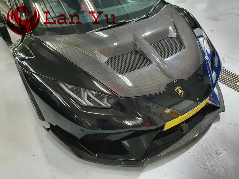 Suitable for Lamborghini HuracanLP580 LP610 dry carbon fiber LB style hood