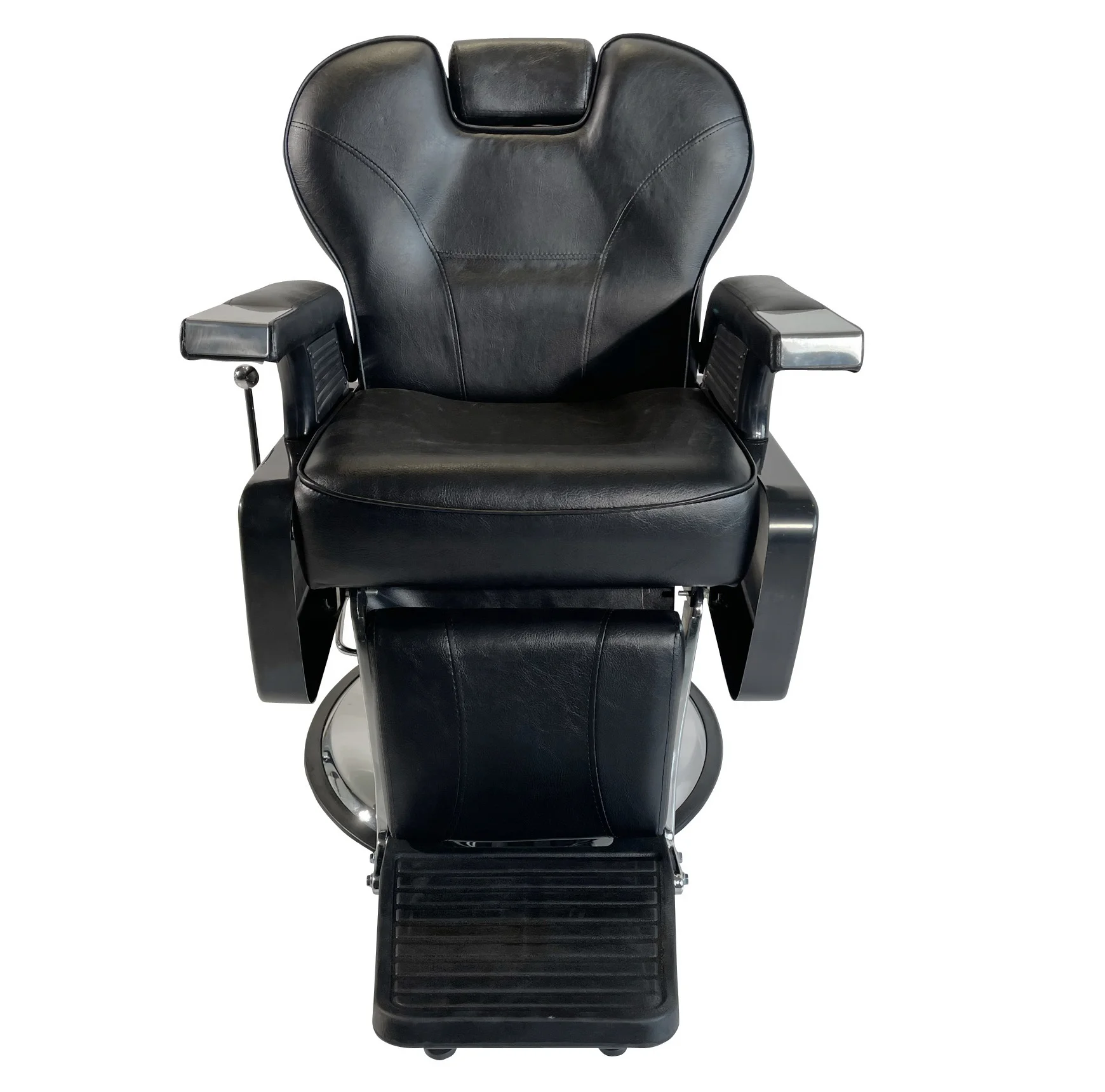 wholesale barber chairs red and black heavy duty cheap Hydraulic reclining barber chair supplier in alibaba