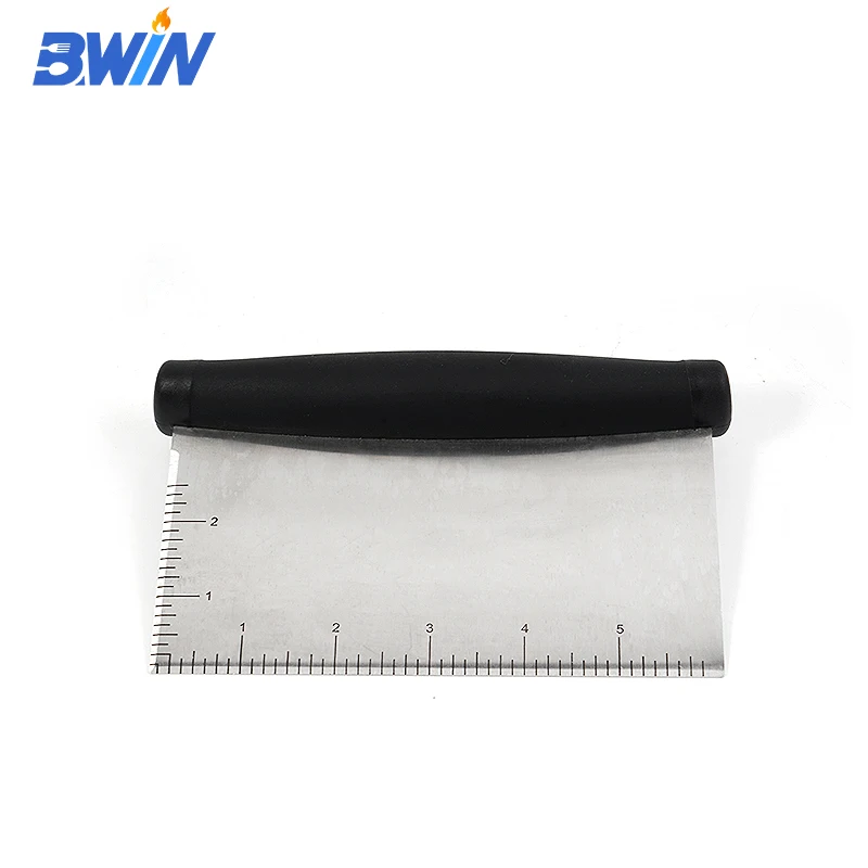 Black Handle Stainless Steel Dough Cutter