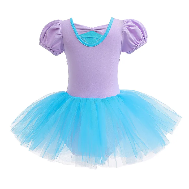 Baby Girl Ballet Dance Costume Cute Mermaid Puffy Tutu Dress for Birthday Party Dancewear