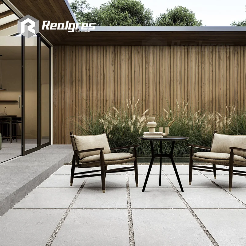 Realgres Non Slip Exterior Garden Pavers 600x600mm 2 Cm Thickness Outdoor Porcelain Paving Floor Tiles