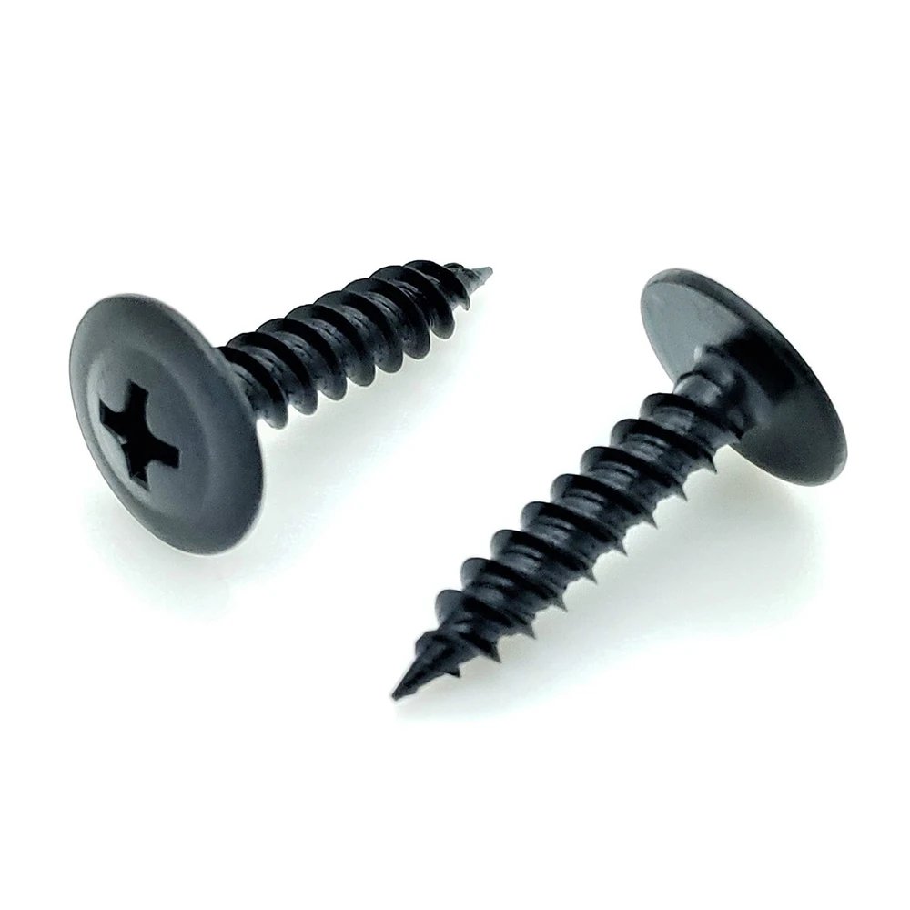 Black Steel Truss Head Phillips Driver  Wafer Head Screw Self Tapping Screws