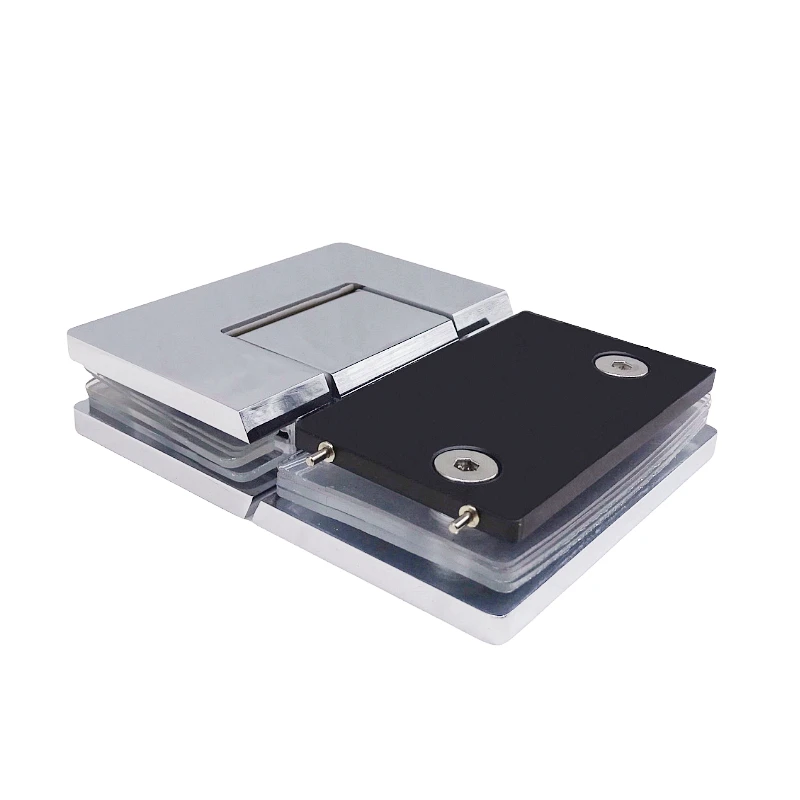 Kensharp High Quality Brass Material 180 Degree  with Decorative Cover Glass to Glass Adjustable Hydraulic Shower Hinge
