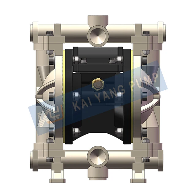 High Temperature Diaphragm KY-15SF  Different Size Pneumatic Double Nitric Acid Alkali Transfer Pumps For