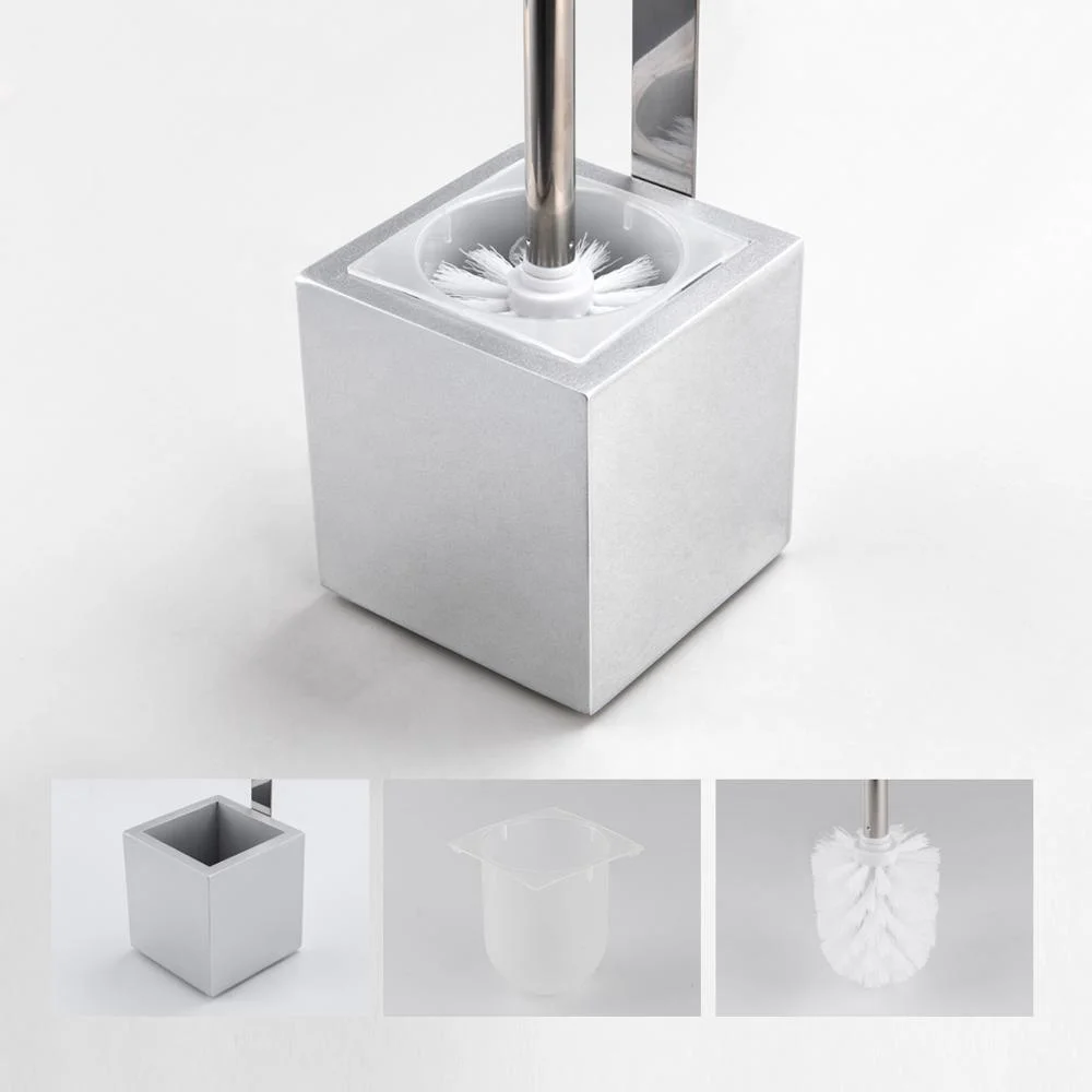 Anho Standing Toilet Brush And Papet  Holder Set For Bathroom