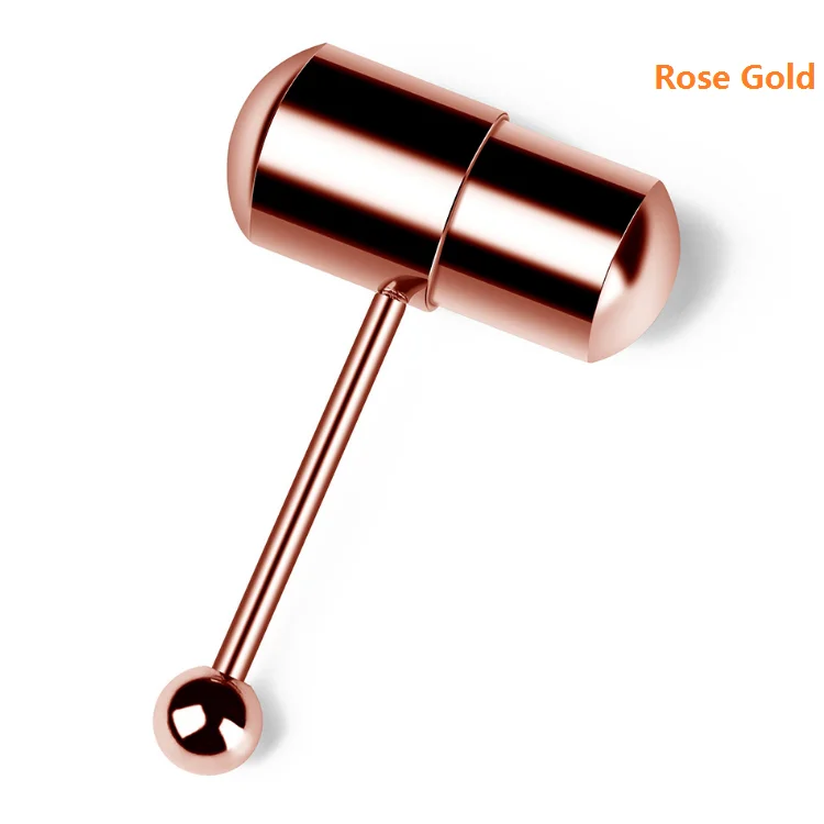 ZESEN Newest Wholesale 5pcs Mix Colors Special Design Vibrating Tongue Rings Piercing Jewelry