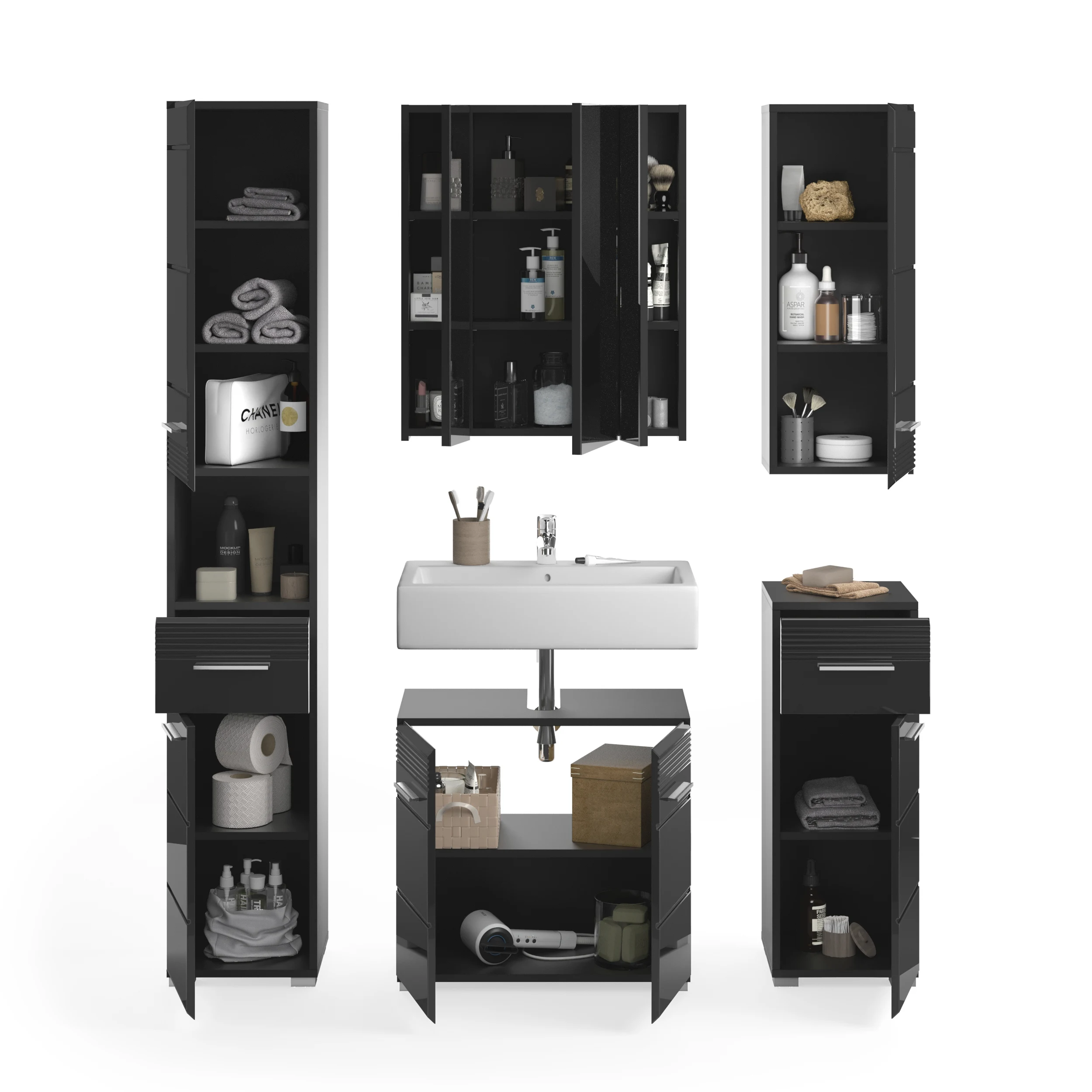 Bathroom Furniture Vanity Cabinet Sink German Design X18B5B01