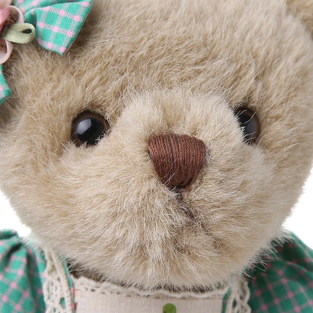 2021 Realistic farbic luxury plush toys teddy bear couple stuffed animals with clothes