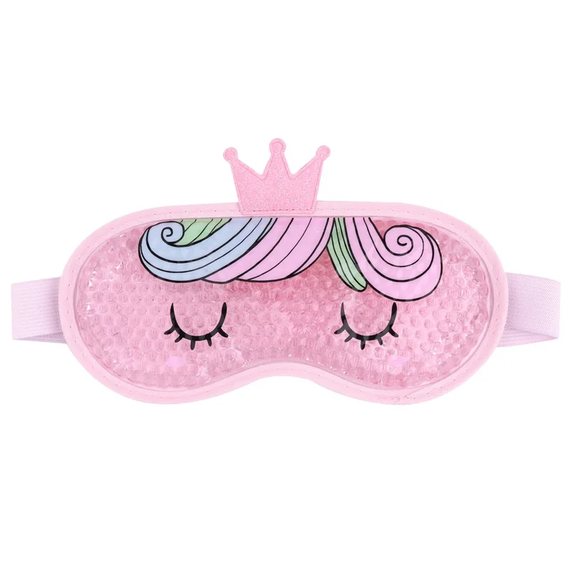 
Reusable Soft Fabric Gel Beads custom eye mask animal Dark Circle Ice Pack cat sleeping mask 