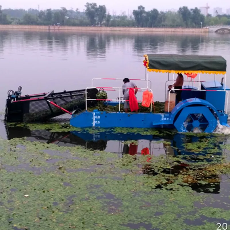 
Aquatic Water Hyacinth Harvester Mowing Boat For Organic Fertilizer Compost Equipment For Sale 