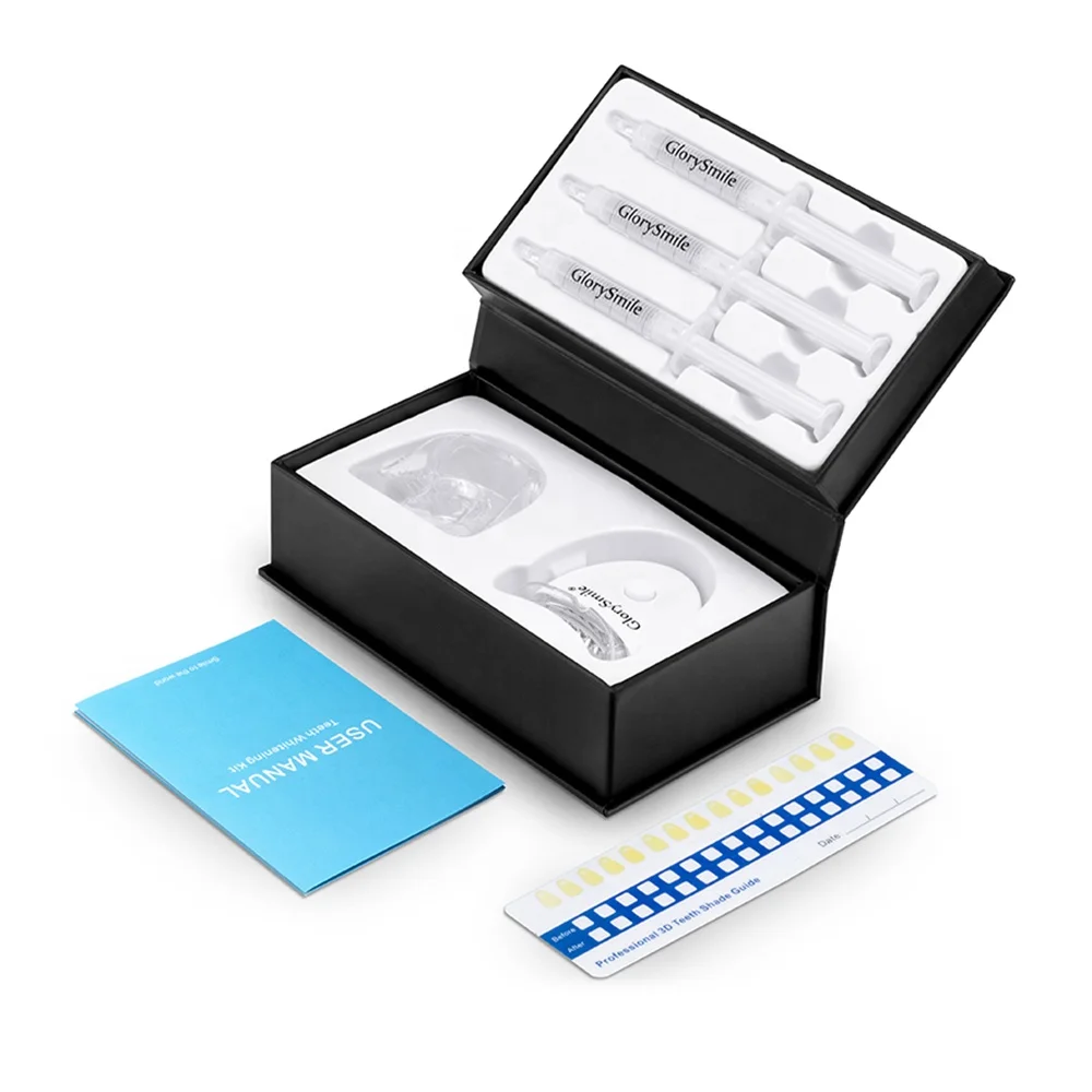 CE Approved Best Tooth Bleaching Whitening Gel Set Custom  Led Teeth Whitening Home Kit Private Logo