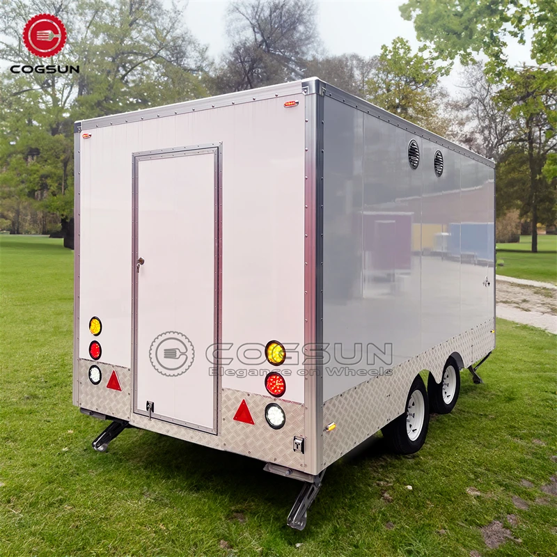 Customizable Mobile Concession Trailer for Sale with Ice Cream Cart and Hot Dog Equipment for Street Vendors