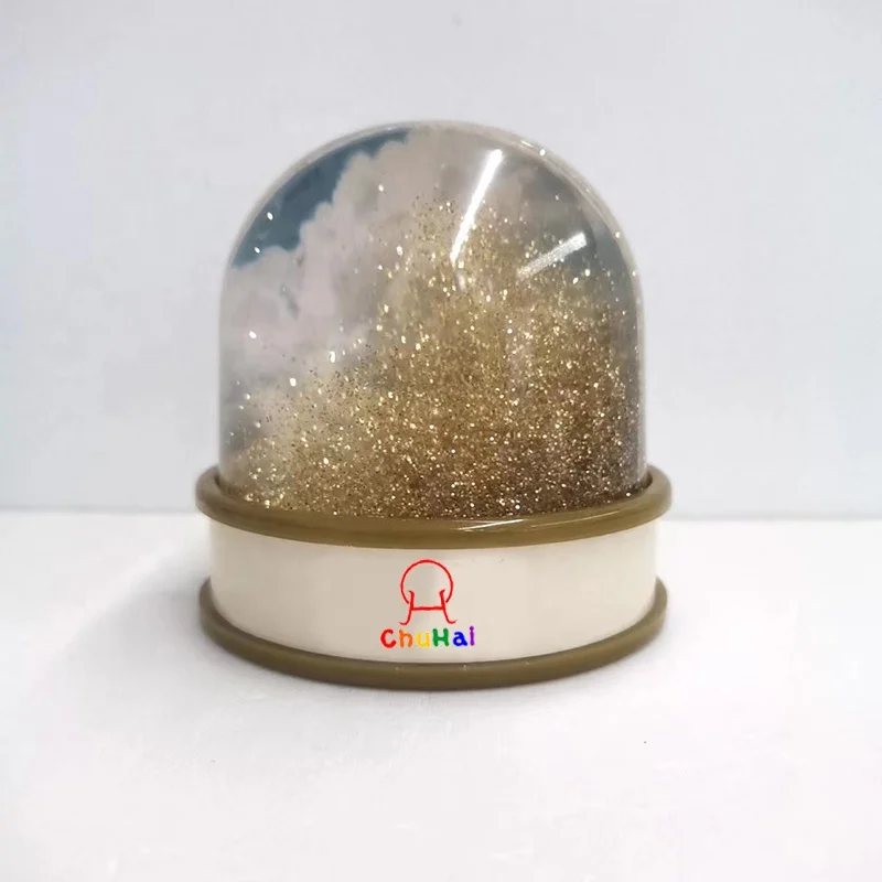 DIY Photo Snow Globe Kit Empty Plastic Frame with Picture Customizable Globe with Photo