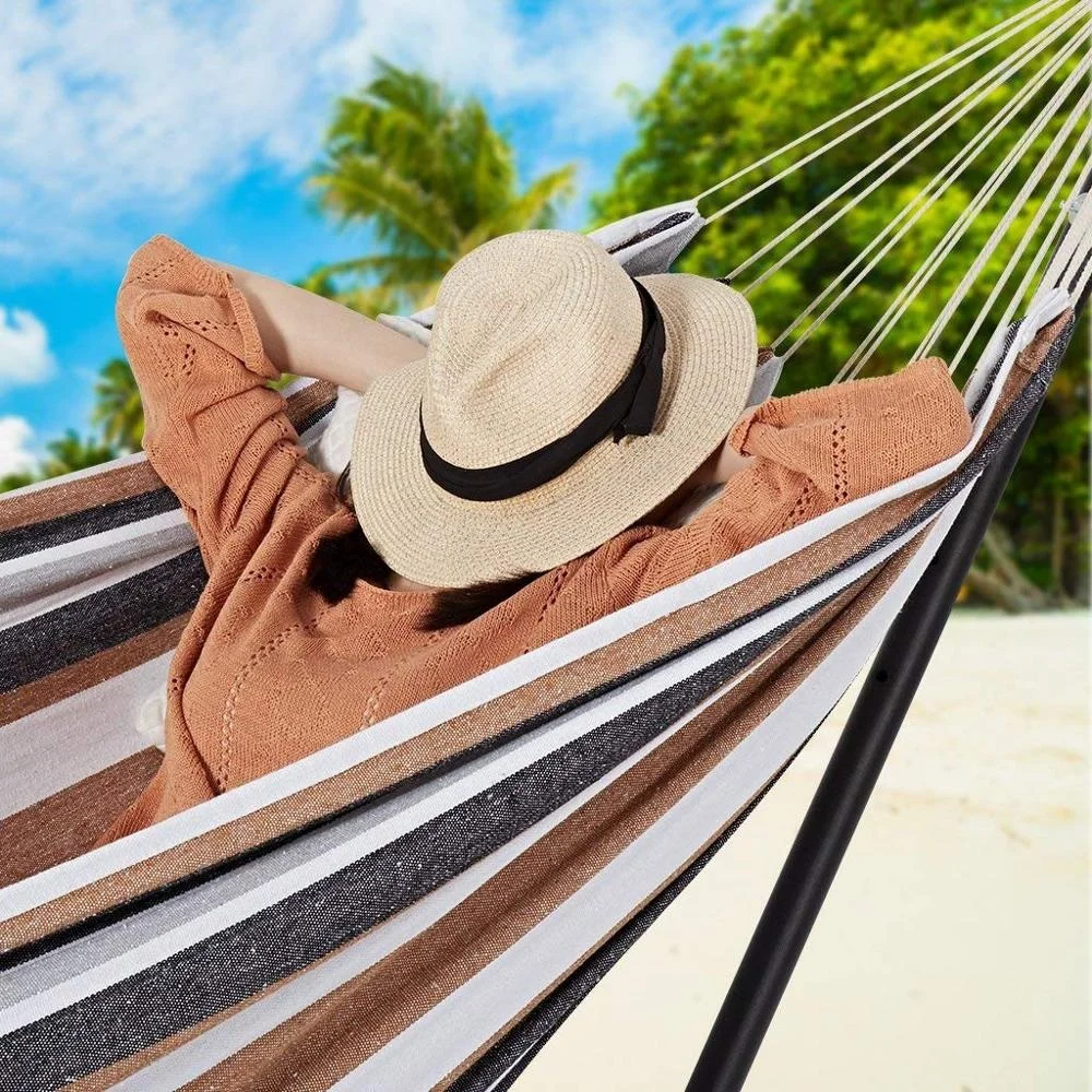 Best Price Entry Steel Tube Hammock Courtyard Hammock 2 Person Living Room New Outdoor Camping Hammock