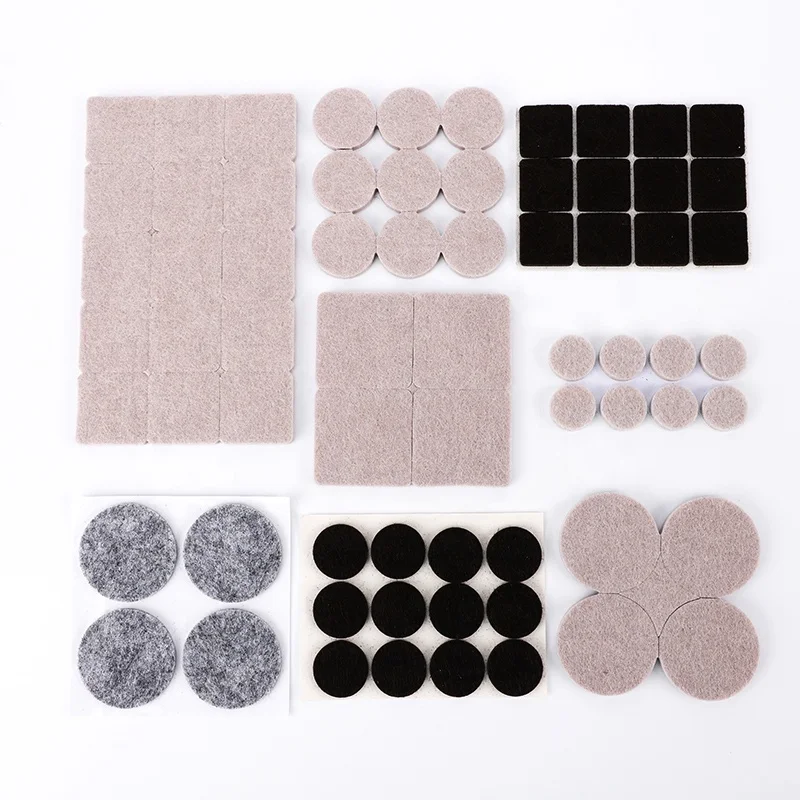 Mute Non-slip Self Adhesive DIY Furniture Accessories Felt Chair Leg Pads Thick Floor Scratch Protector Mat