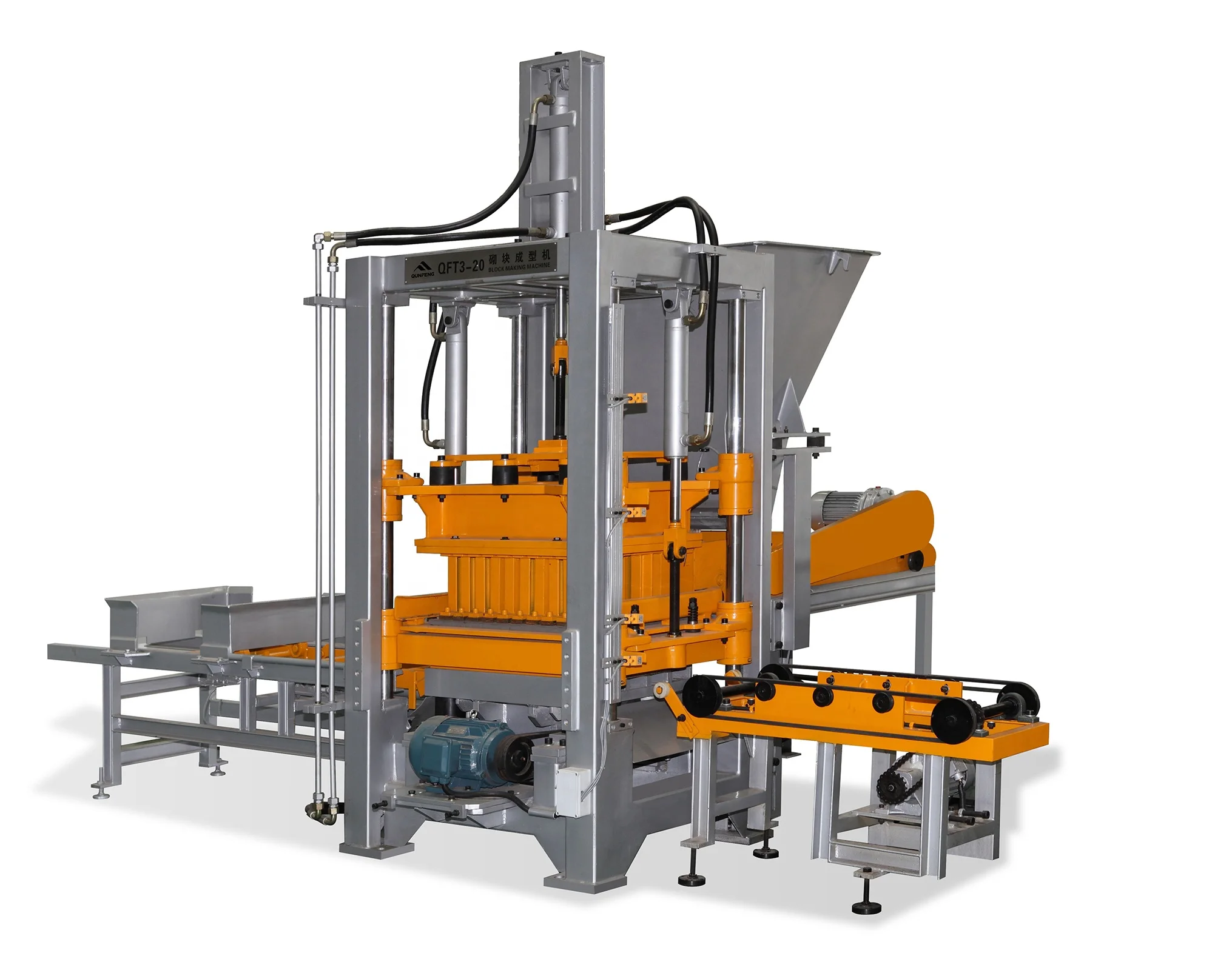 Qunfeng QF400 small concrete bricks making machines concrete block making machine for sale