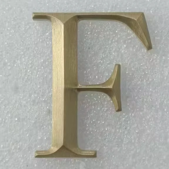 Custom 3d brass letters small brass one inch letters