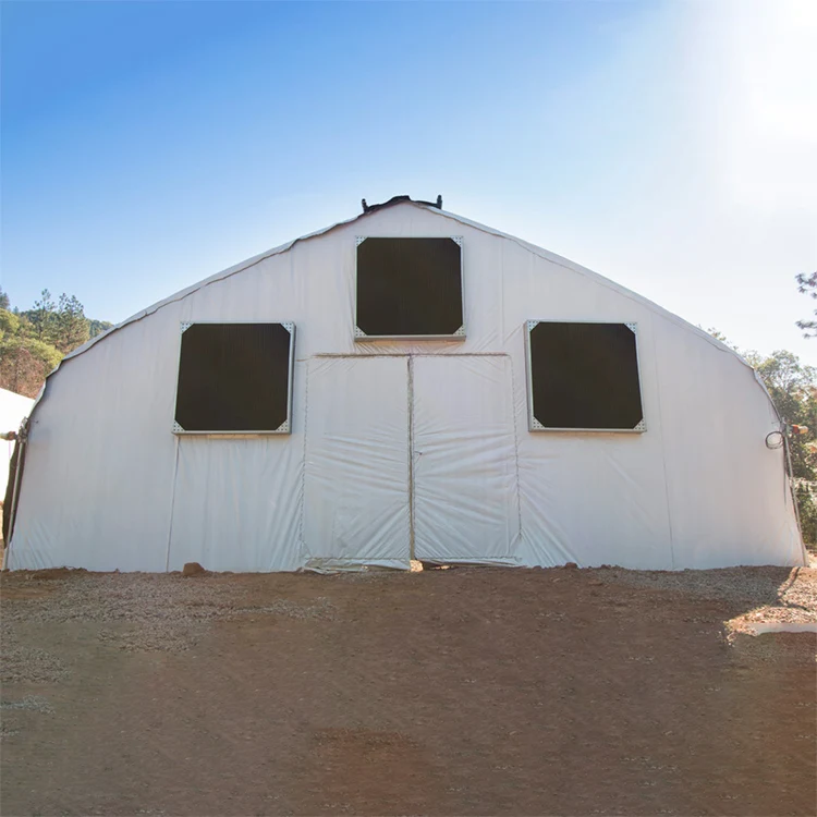  Mini tunnel greenhouse singlespan film commercial green house black out light deprivation