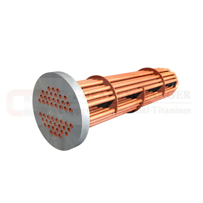 Double Tube Bundle For Tube In Shell Type Swimming Pool Heat Exchanger