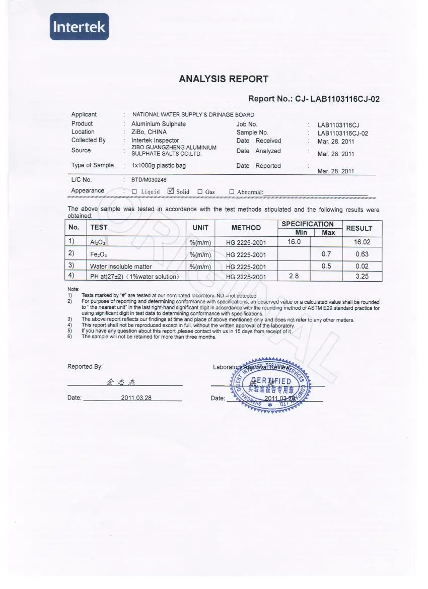 
Liquid aluminum sulphate 