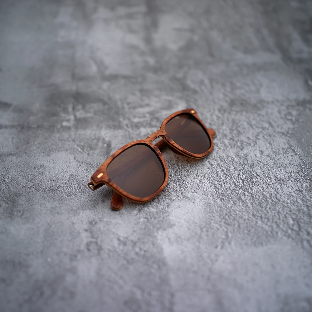 Natural Bamboo Wooden Sunglasses Handmade Polarized Mirror Coating Lenses Eyewear With Gift Box