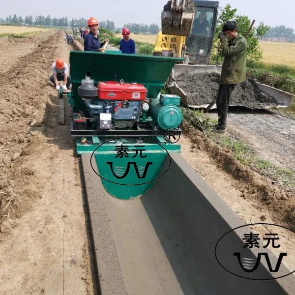 T-type Crop Irrigation Side Ditch Lining Machine Road Surface Water Channel Forming Machine