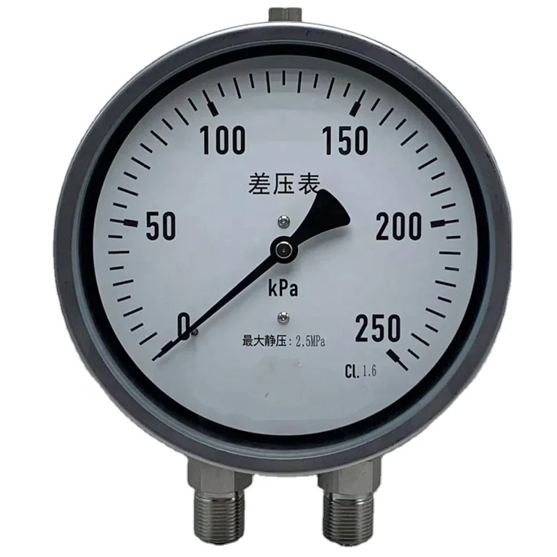SKA-D103 100mm 150mm Double diaphragm differential pressure gauge