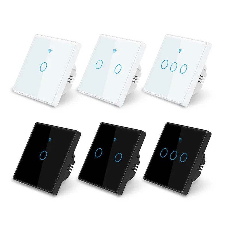 tuya smart home control system wall switches WiFi multi-function touch screen BLE in-wall central control switch panel