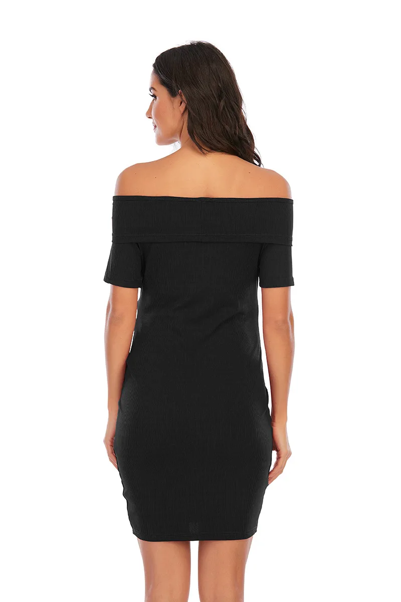 Fashionable solid color  knitted women tight fitted sexy long sundress body midi dresses for woman