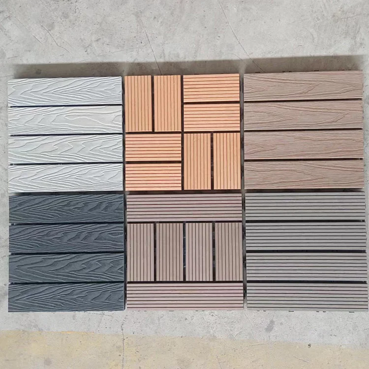 HDPE waterproof out wpc decking Alternative solid wood for outdoor for swimming pool