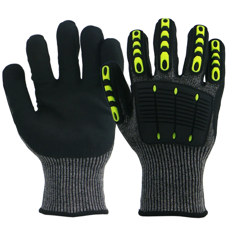 BSP impact resistant tpr anti-impact safety puncture proof work gloves safety construction anti cutting hand glove