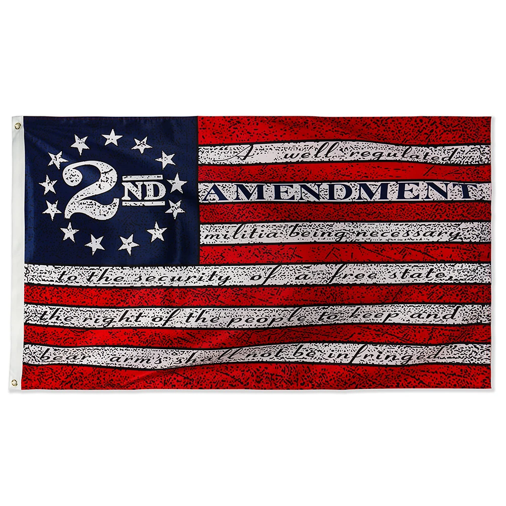Флаг из полиэстера толщиной 100D, флаг с вторыми изменениями-яркие цвета и устойчивость к УФ-выцветанию-винтажные американские флаги 1791 года с вторыми изменениями