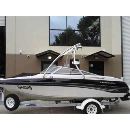 Reborn Aluminium Elevate Wakeboard Tower Shining Polished Boat Tower