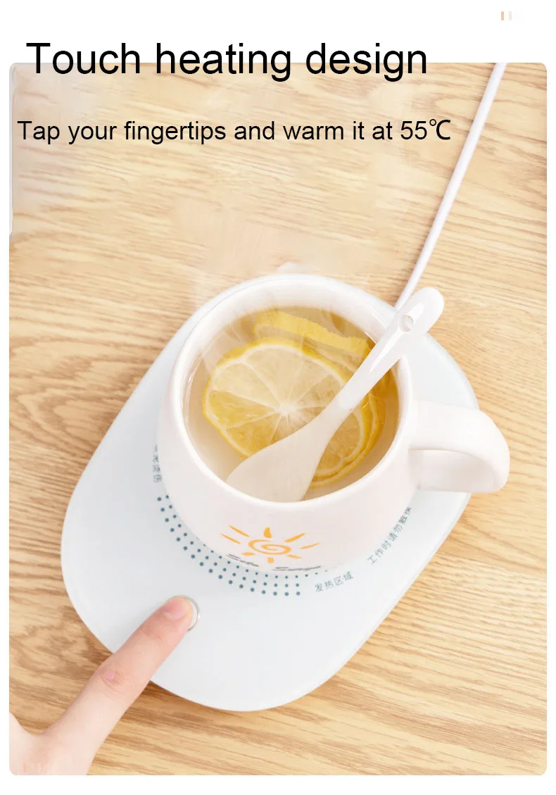 Popular smart  mug tea cup pad coffee cup warmer usb heat milk warmer warmer cup