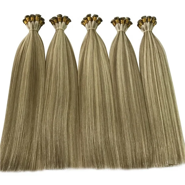 Top quality Peruvian/Malaysian/Brazilian/Russian/ Remy Hair 100%  Hand Tied Weft Hair Extensions From The Same Vendor