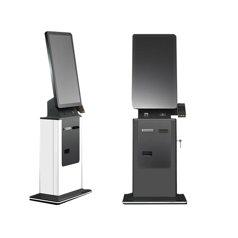 cash payment kiosk with card reader barcode bulk order cash acceptor payment kiosk