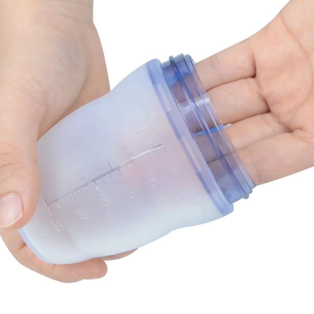 Oem Silicone Bottles Custom Thermos Milk Hands-free Baby Newborn Feeding Bottles 240/180ml