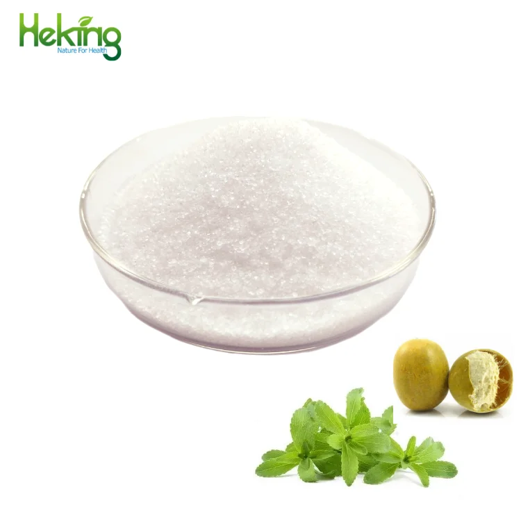 Wholesale Pure Sugar Organic Sweetener Erythritol Powder , Erythritol + Stevia , Erythritol + Monk Fruit