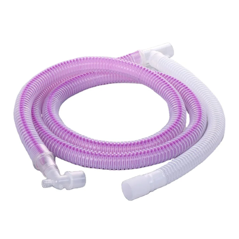 Hot Sale China Supplier Medical  anesthesia tube,silicone reusable breathing circuit