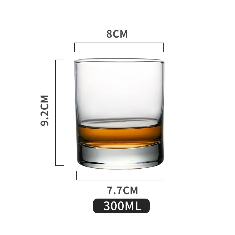 LIBBEY CHICAGO 2524 303ml/10.3oz Luxury Liquor Glassware Old Fashioned Whiskey Drinking Glasses Cup Crystal Whisky Glass for bar