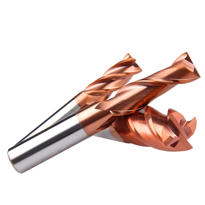 SongQi HRC 45/55/60/65 Parallel Shank Solid Tungsten Carbide End Mill CNC End Milling