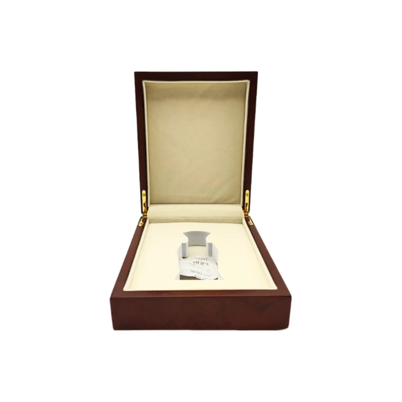 High quality lacquer luxury custom fragrance essential oil perfume bottle wooden gift box flip lid packaging box