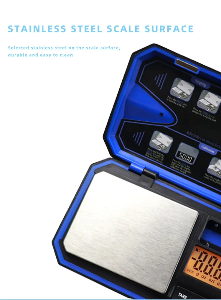 electronic pocket scale with high accuracy lab carat scale digital gram jewelry scale