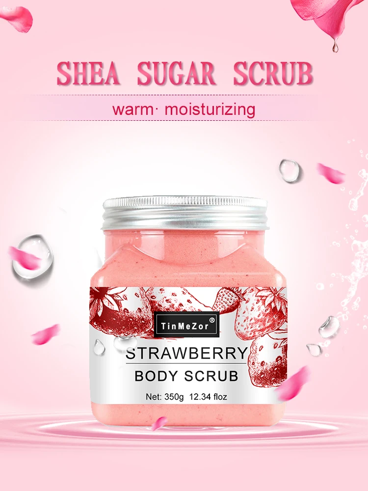 Whitening rose avocado turmeric sugar body scrub containers and packaging bath body scrub body lotion bath salt gift set