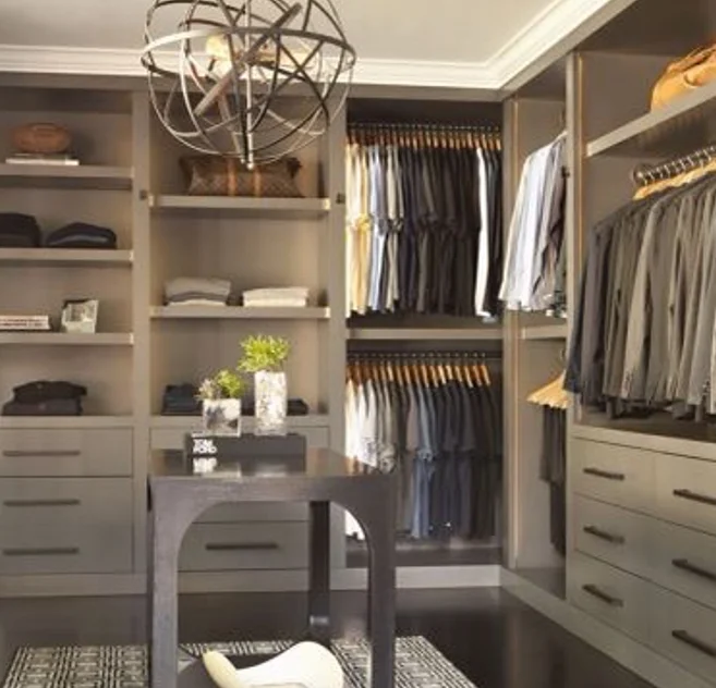 Современная система Walkin органайзер для одежды шкаф на заказ гардероб спальни Белый Гардероб халат из массива дерева