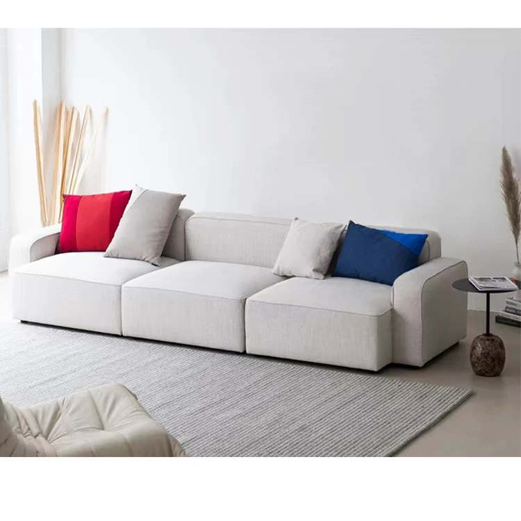European living room sofa simple small apartment modern furniture fabric sofa combination