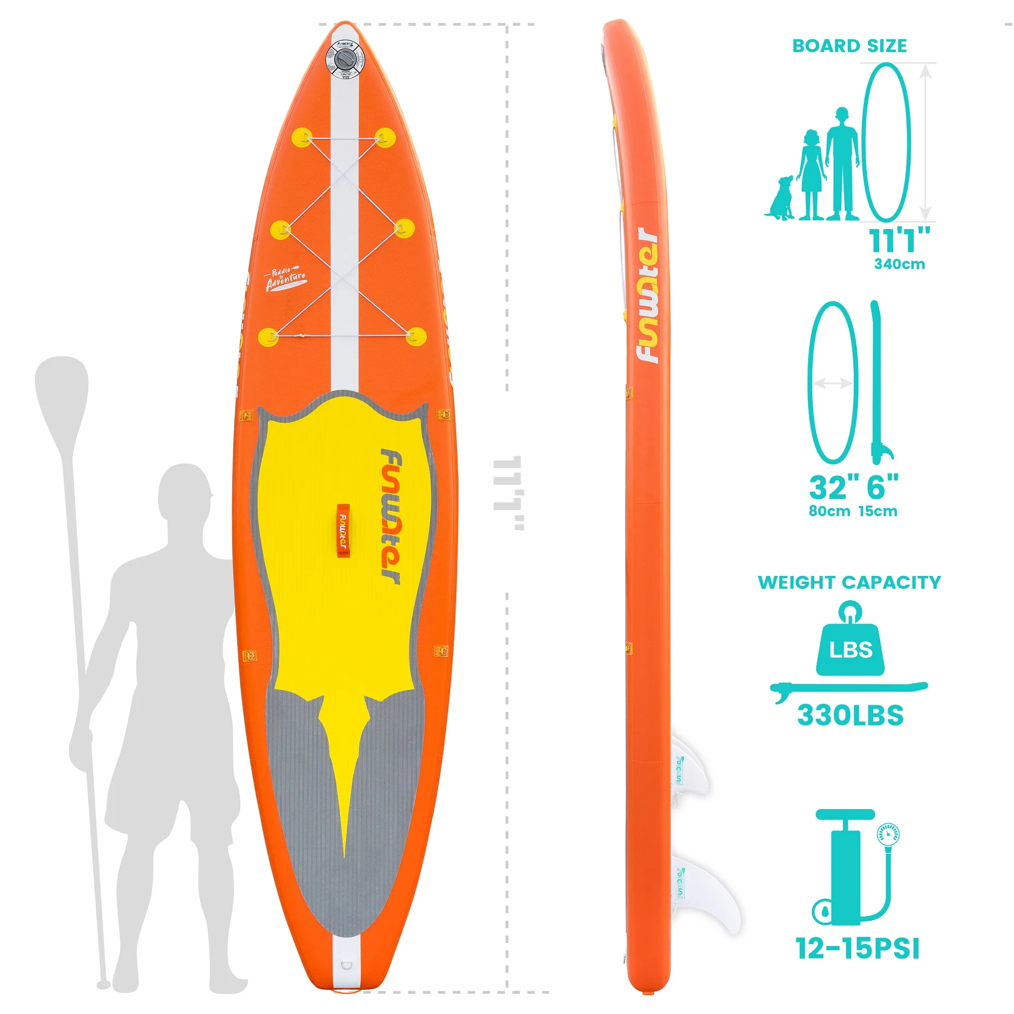 FUNWATER Dropshipping OEM water board price pink sup board supboard 12 ft sup paddl board all around