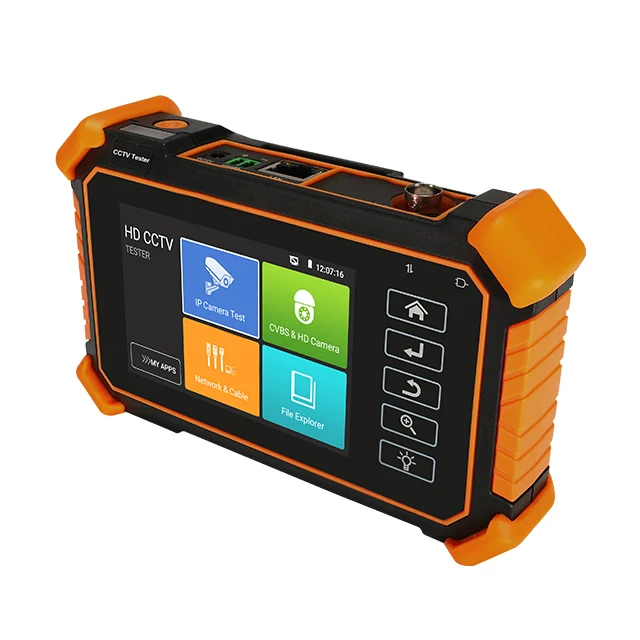 Portable cheaper TVI 8MP/CVI 8MP/AHD 8MP cctv ipc tester monitor UTP cable tester