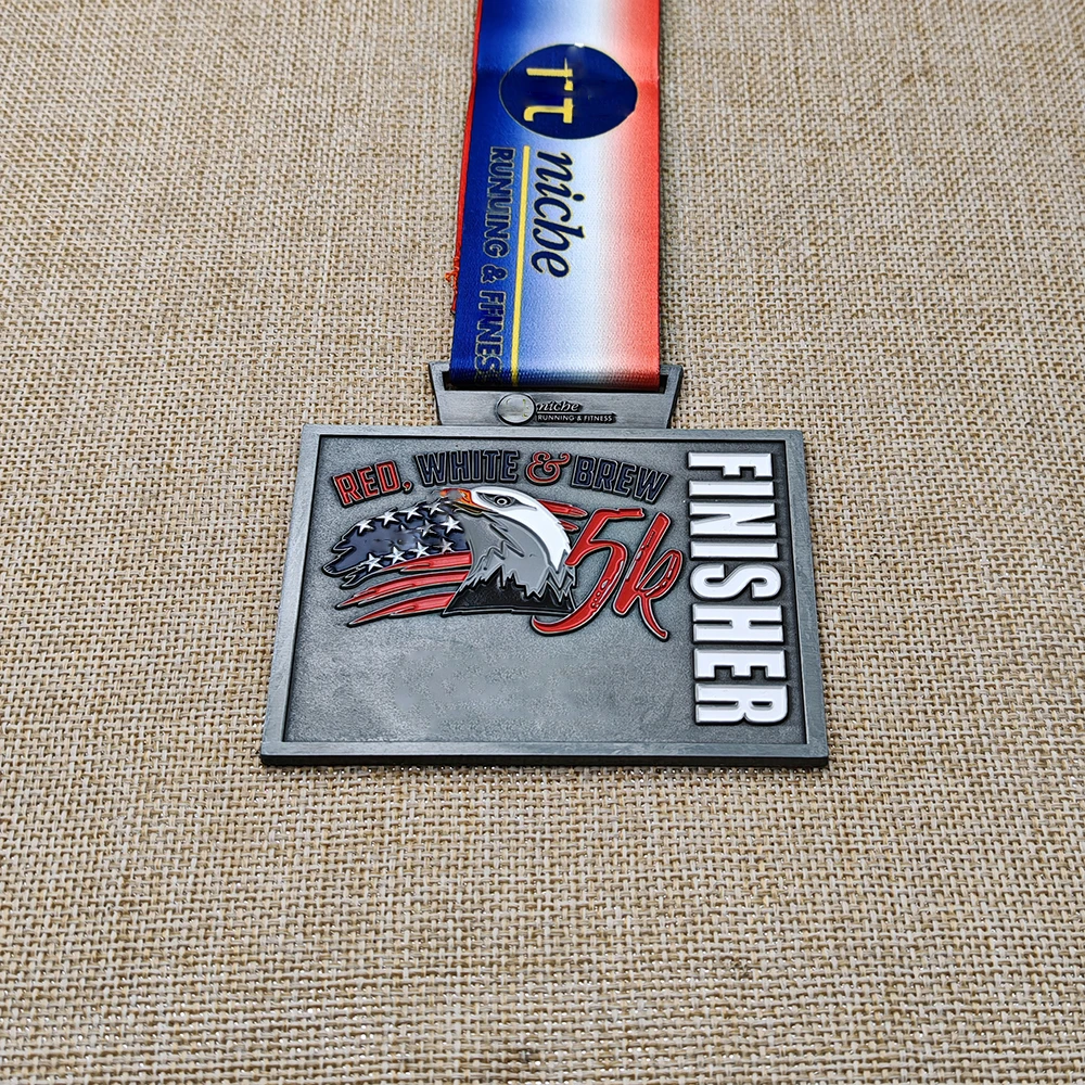 Medal Manufacture Factory Professional Customized Metal Marathon Sports Gold Award Medallion Custom City Running Medals